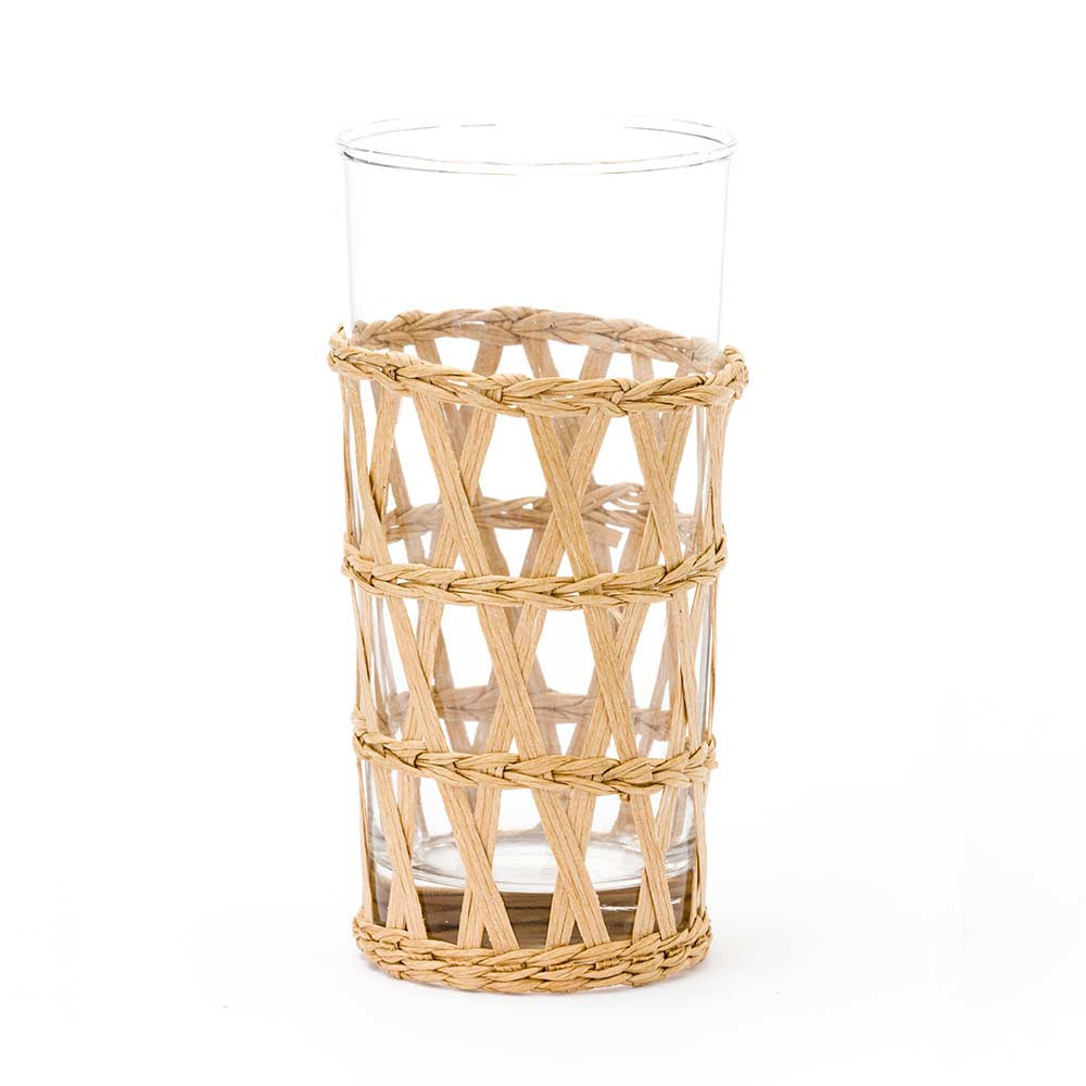 Island Wrapped Ice Tea Natural, Set of 4 | Amanda Lindroth