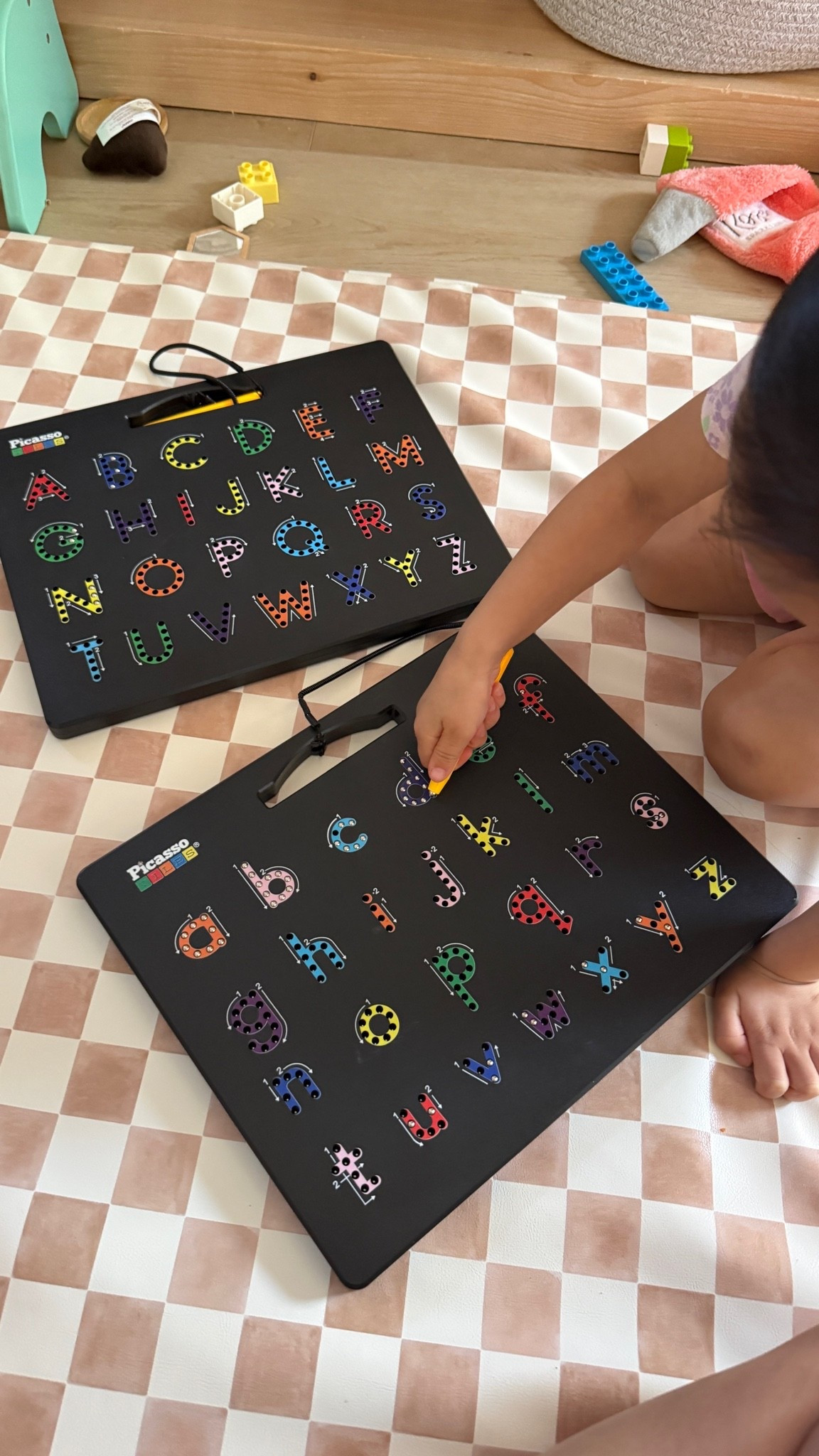 magnetic letter drawing boards! such a perfect toddler toy for playing and learning! #toddlertoys #toys #momlife #toddlerfinds

#LTKHome #LTKKids #LTKmomlife