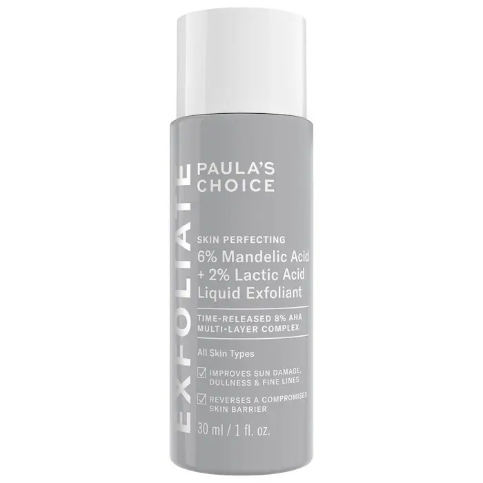 Mini Skin Perfecting 6% Mandelic Acid + 2% Lactic Acid Liquid Exfoliant | Sephora (US)