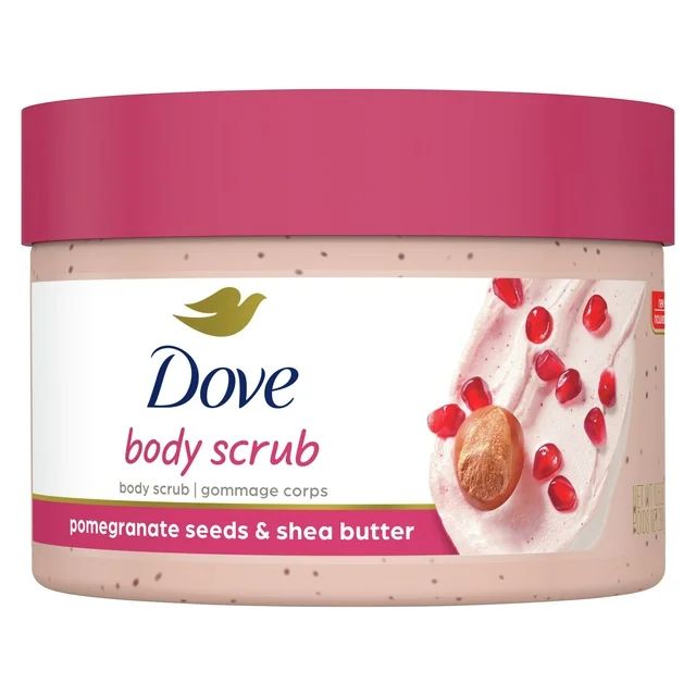 Dove Exfoliating Body Polish Pomegranate Seeds and Shea Butter Body Scrub All Skin Type, 10.5 oz | Walmart (US)