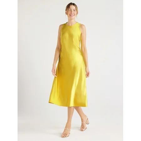 Free Assembly Women’s Sleeveless Bias Slip Dress Sizes XS-XXXL | Walmart (US)