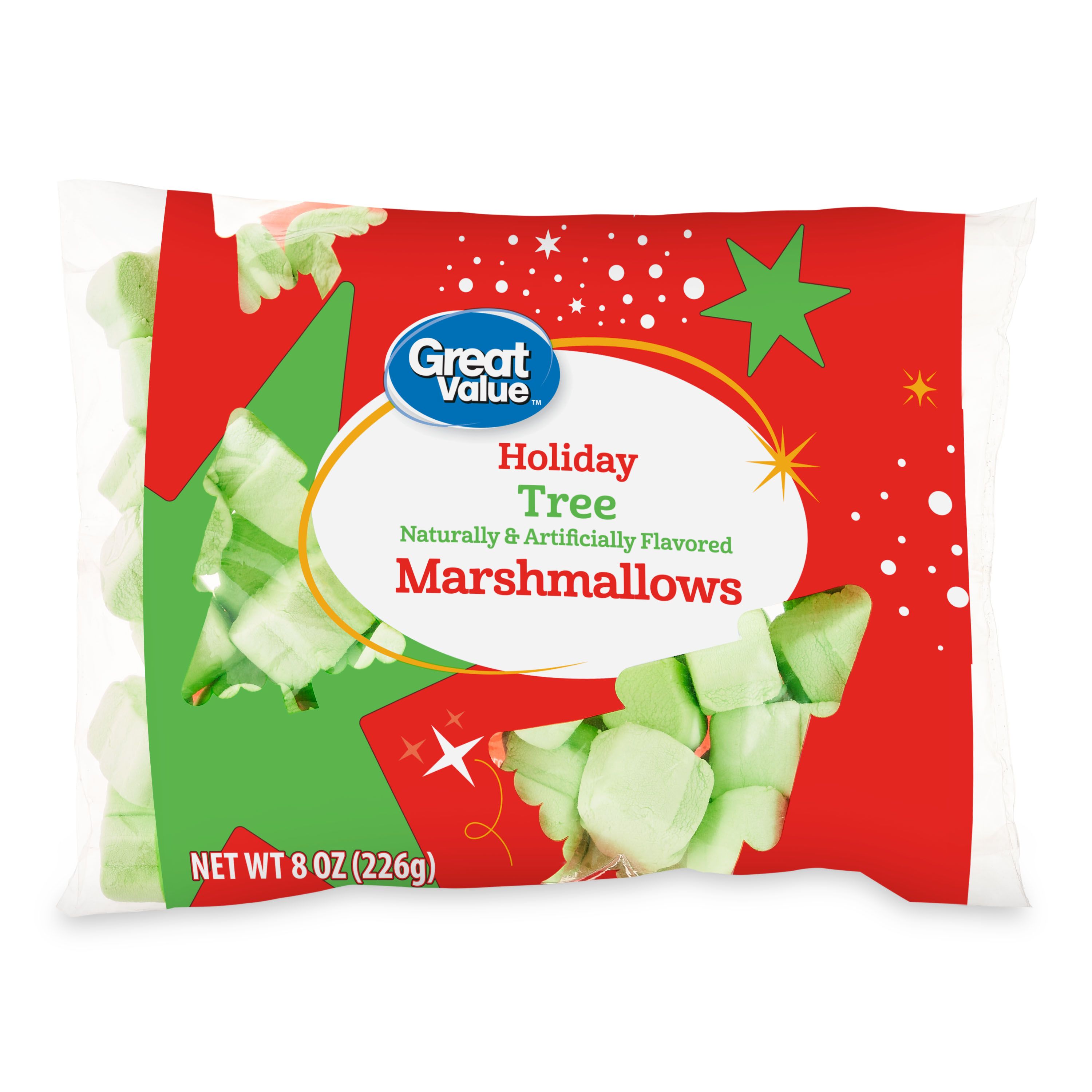 Great Value Holiday Tree Marshmallows, 8 oz | Walmart (US)