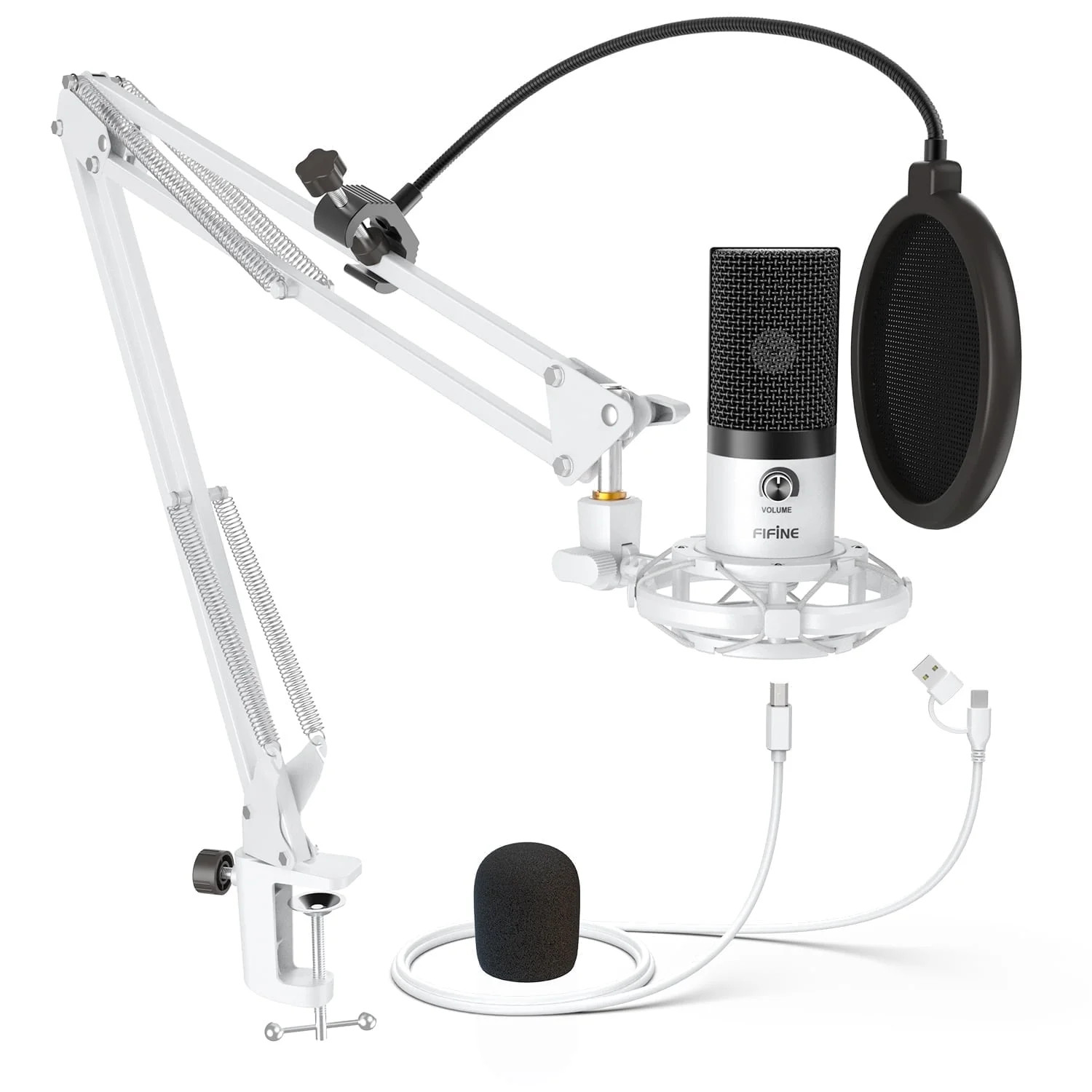 FIFINE T669 USB Studio Microphone Kit for PC Computer, Podcasting Microphone with Boom Arm Stand,... | Walmart (US)