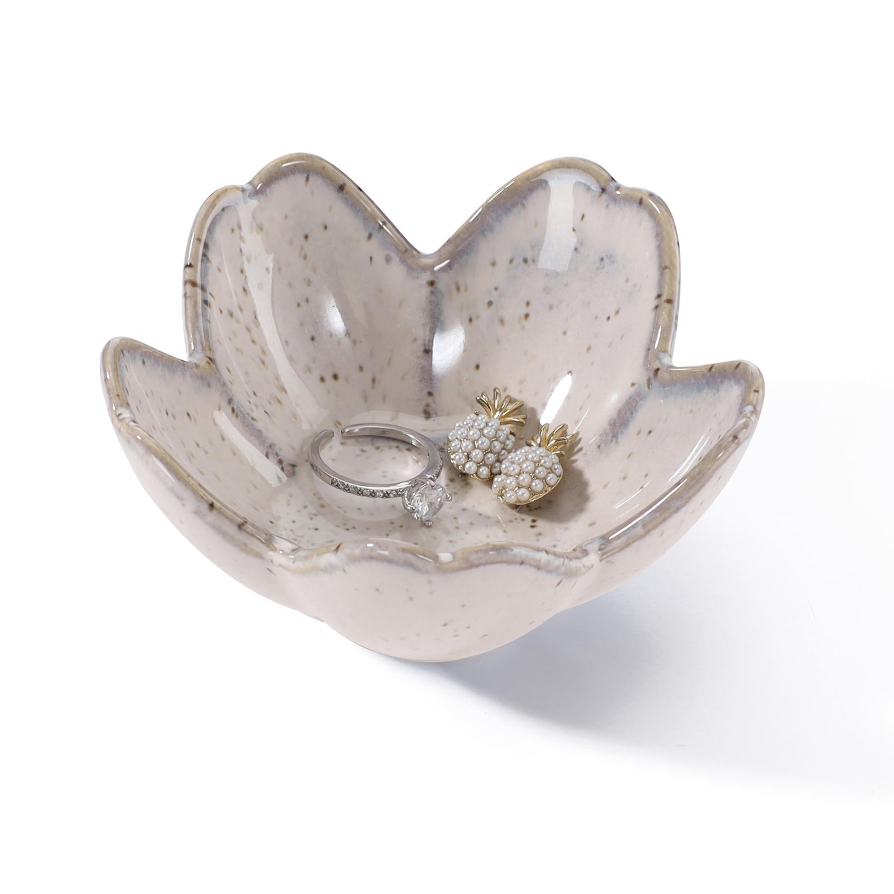 Flower Ring Dish Holder,Jewelry Dish Tray,Small Trinket Tray,Jewelry Plate Bowl,Key Bowl,Decorati... | Amazon (US)