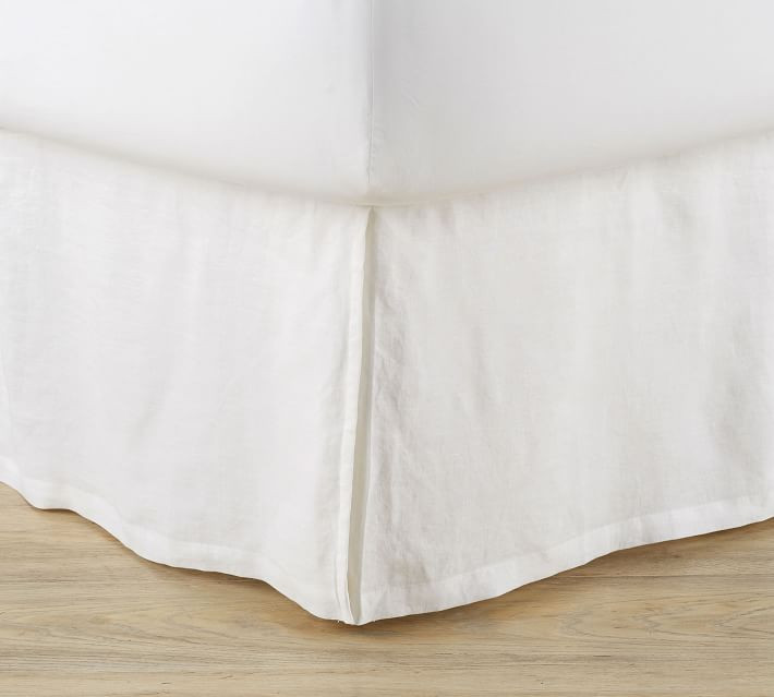 Belgian Flax Linen Bed Skirt | Pottery Barn (US)