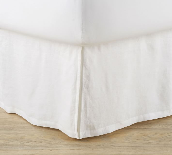 Belgian Flax Linen Bed Skirt | Pottery Barn (US)