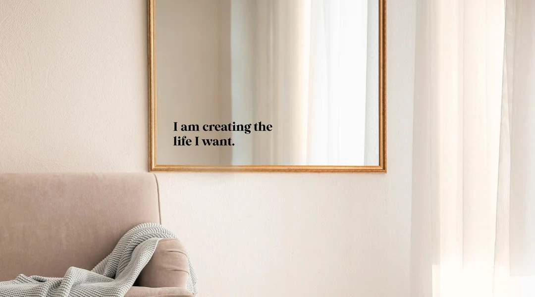 I am creating the life I want - vinyl mirror decal - positive affirmation ll daily positive remin... | Etsy (US)