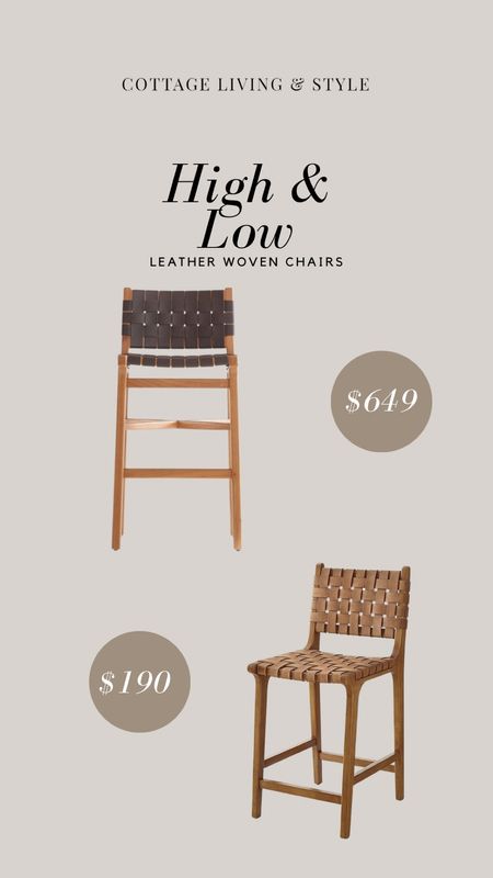 High & Low Leather Woven Chairs #3
CB2 chairs, Create and Barrel, Amazon, dupe. 

#LTKhome #LTKsalealert #LTKSale