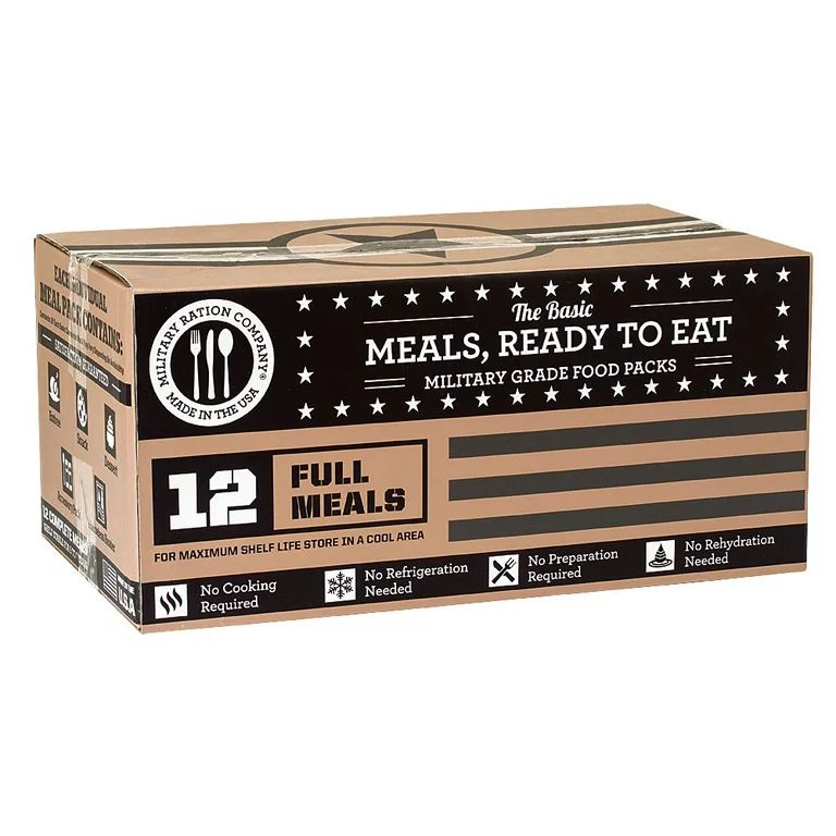 12 Assorted Ready to Eat MRE Disaster Survival Large Meals w/Heaters 5yr Storage | Walmart (US)