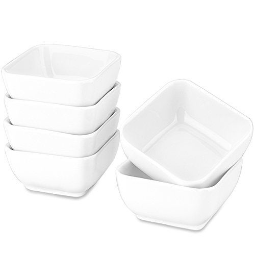 DELLING Ultra-Strong 3 Oz Ceramic Dip Bowls Set, White Dipping Sauce Bowls/Dishes for Tomato Sauc... | Amazon (US)