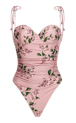 Rabano Floral Linen One-Piece | Moda Operandi (Global)