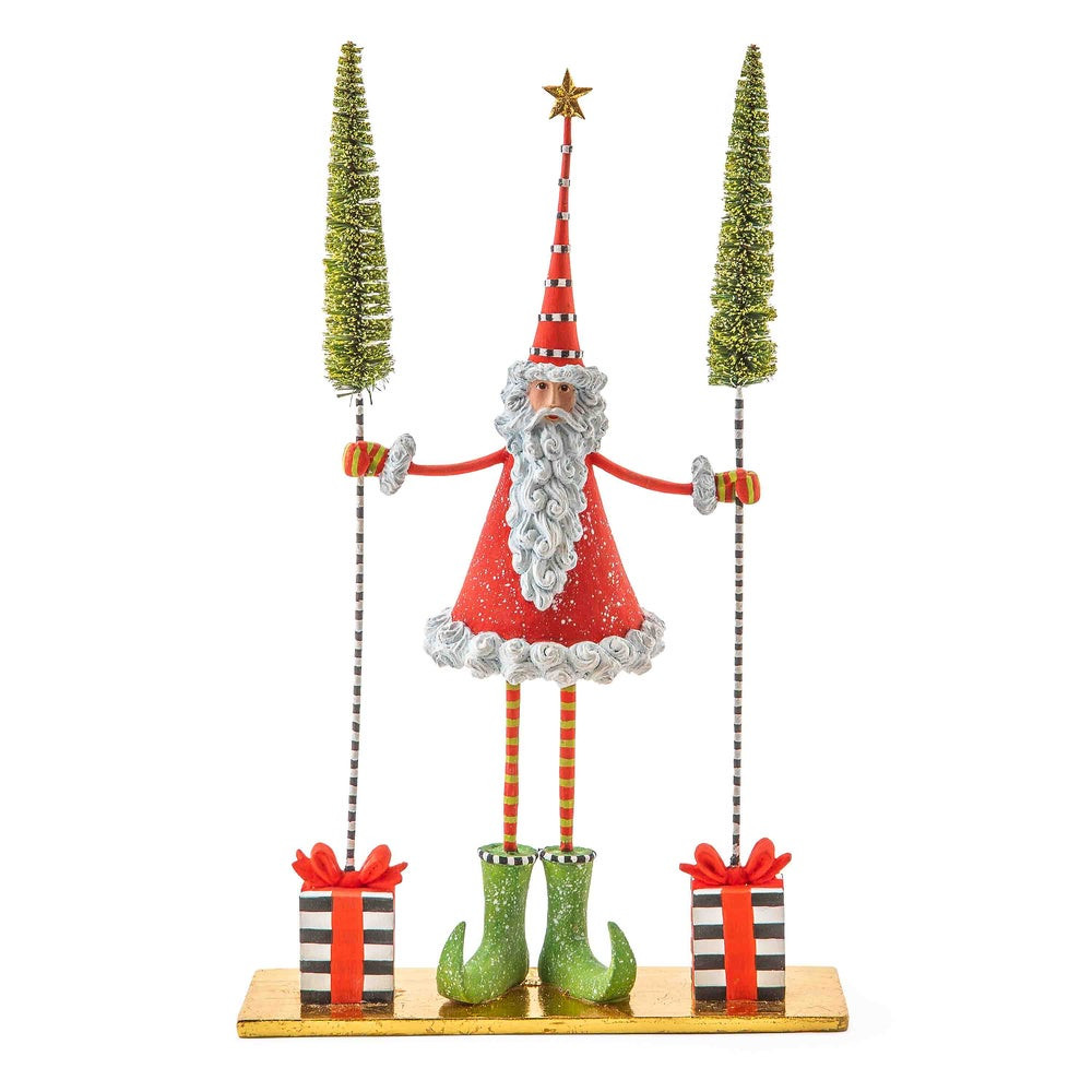 Patience Brewster Santa Gift Tree Figure | MacKenzie-Childs