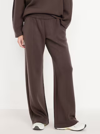 High-Waisted Bounce Fleece Wide-Leg Sweatpants | Old Navy (US)