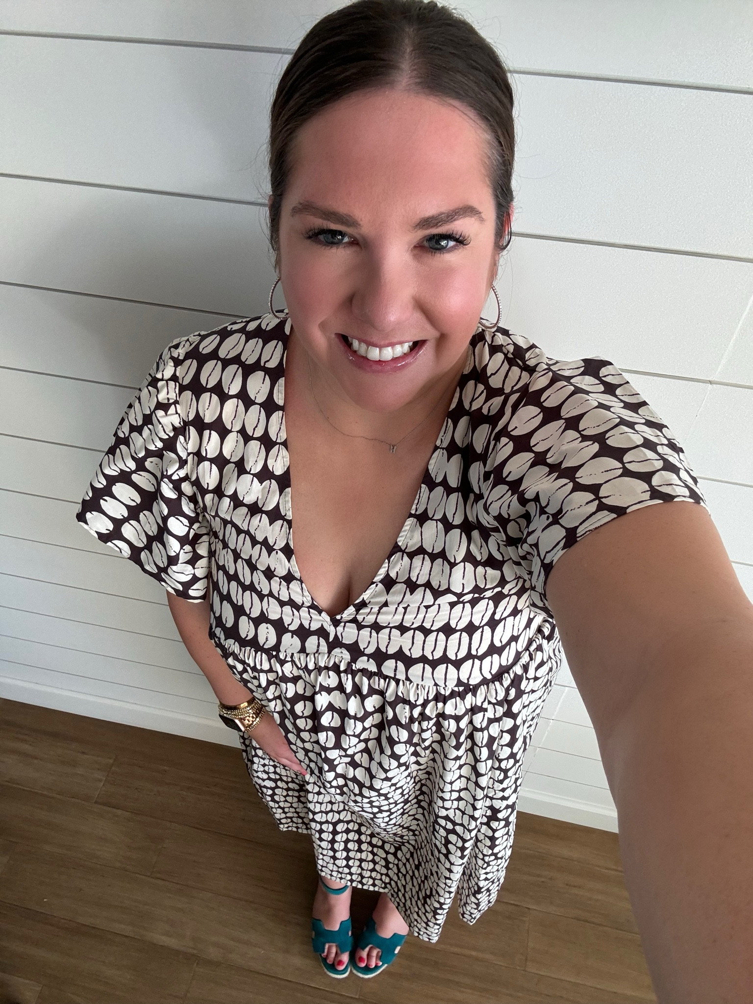 Christmas Eve in Maui and this shell print dress was a fun choice. I life the sleeve and the colors. I paired it with my favorite wedges now in teal. It felt very relaxed but dressy for Hawaii and for Christmas Eve  

#LTKshoecrush #LTKtravel #LTKSeasonal