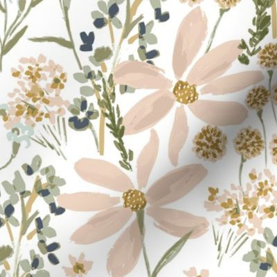 Daisy Dreams-Jumbo | Spoonflower