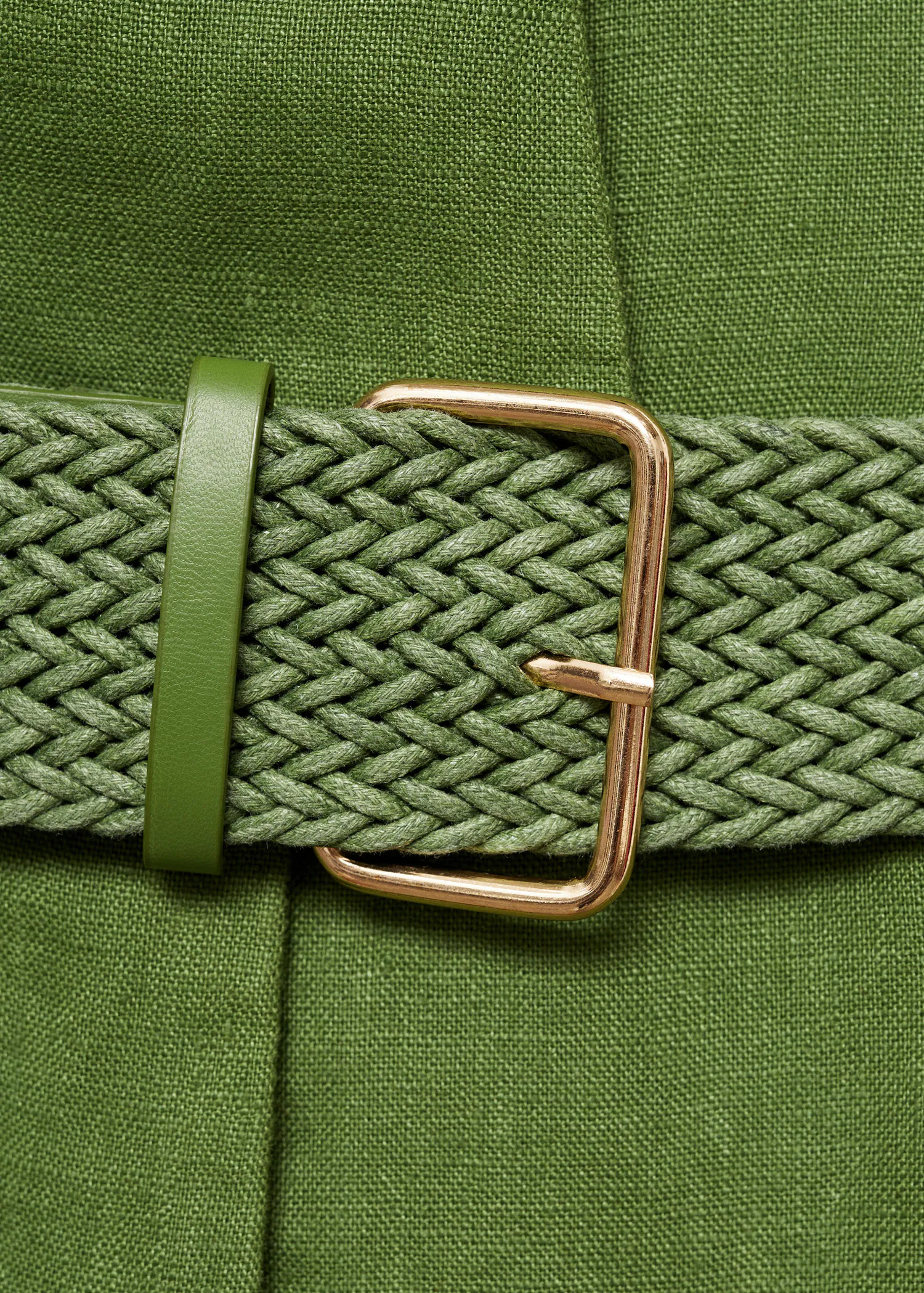 Tuta camicione lino cintura - Donna | MANGO Italia | Mango EU