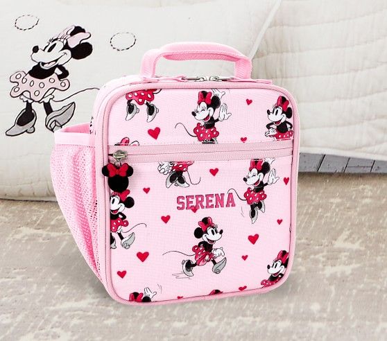 Mackenzie Pink Disney Minnie Mouse Lunch Boxes | Pottery Barn Kids