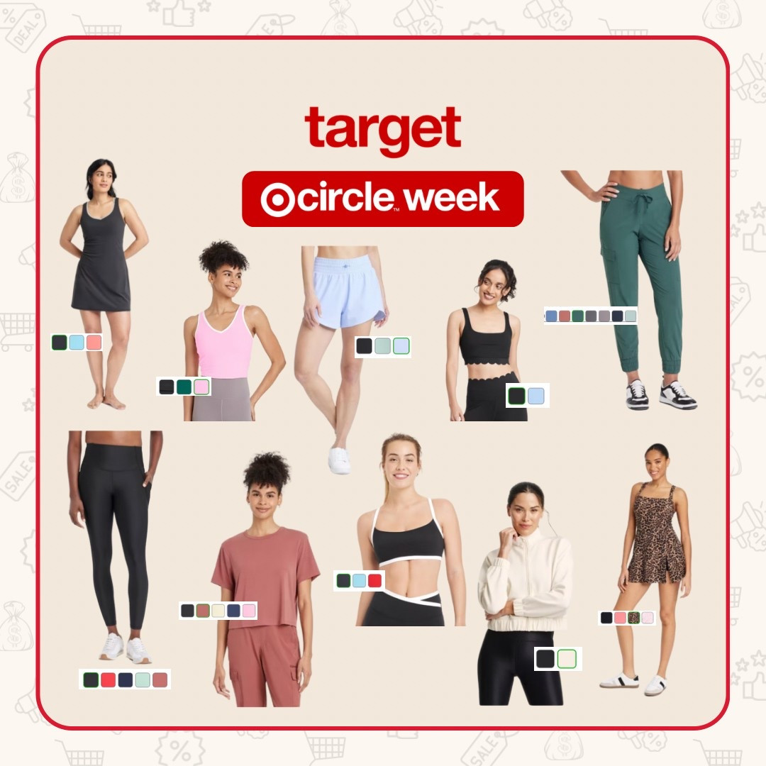Target Circle Week! 40% off activewear!

#LTKActive #LTKSaleAlert #LTKFindsUnder100