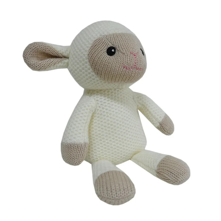 Easter Small White Knit Lamb Plush, 7 in, by Way To Celebrate | Walmart (US)