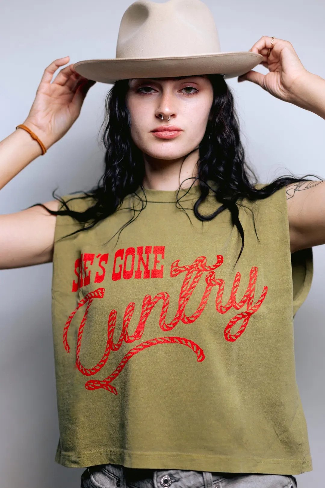 She's Gone Cuntry Crop Top Muscle Tee, Country Music, Cowboy Carter, Cowgirl - Etsy | Etsy (US)