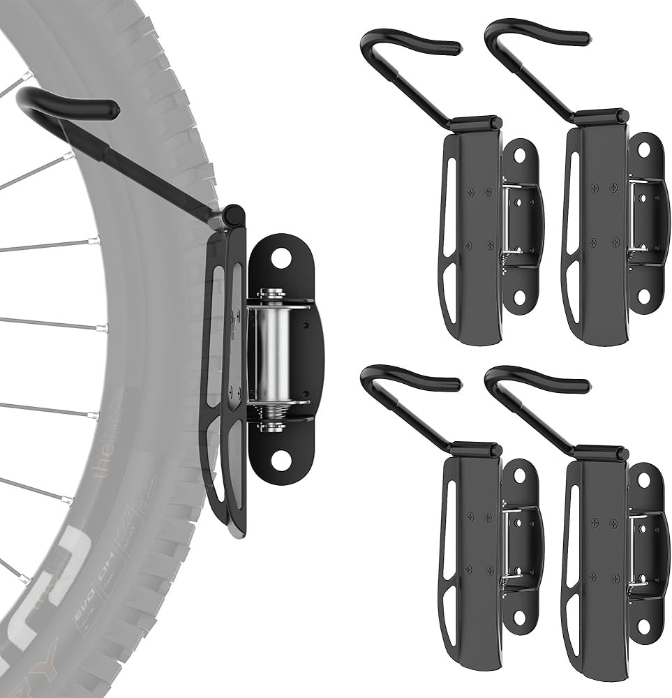 Ultrawall Bike Rack Garage, Swivel Bike Storage Rack Wall Mount, Vertical Bike Stand Indoor Bicyc... | Amazon (US)