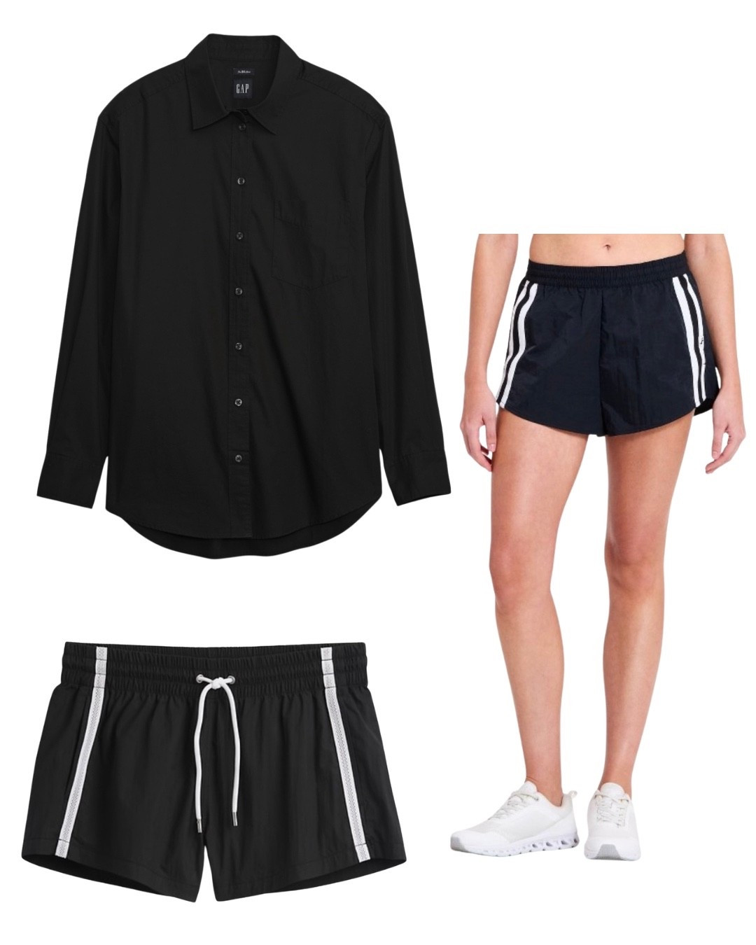 The gap shorts have been restocked. I did Gap shirt XS PETITE and Target JoyLab shorts in XS.

#LTKPetite #LTKOver40