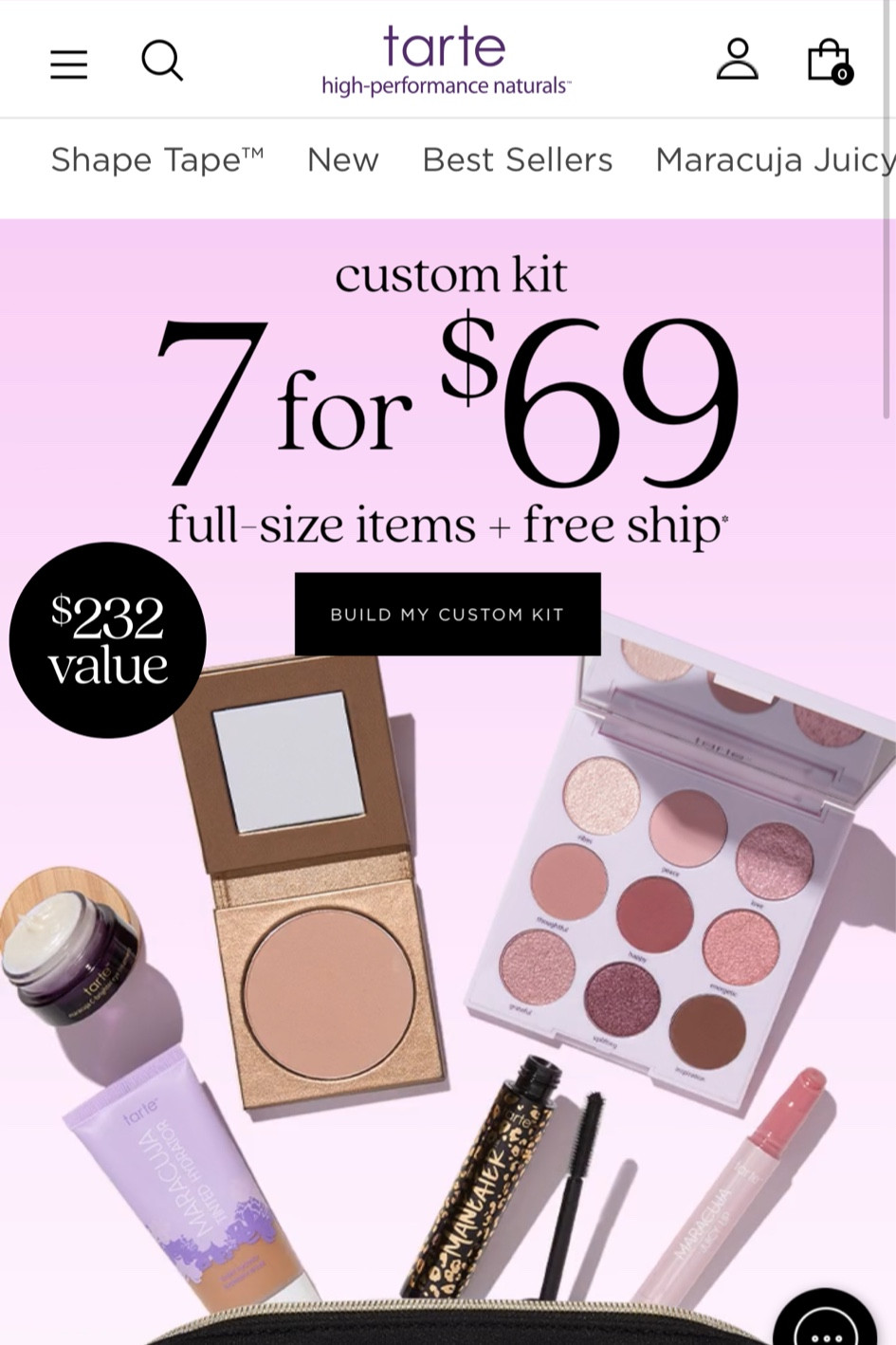 Tarte custom kit sale happening now. Seven full-size items for $69. You are getting 7 items that would cost $232. Linking all of my favorite beauty products here and seven of them you can get on Major sale. Tarte shape tape, concealer, blush, makeup brushes, contour, eye linger, lip gloss. 


#LTKfindsunder100 #LTKsalealert #LTKbeauty