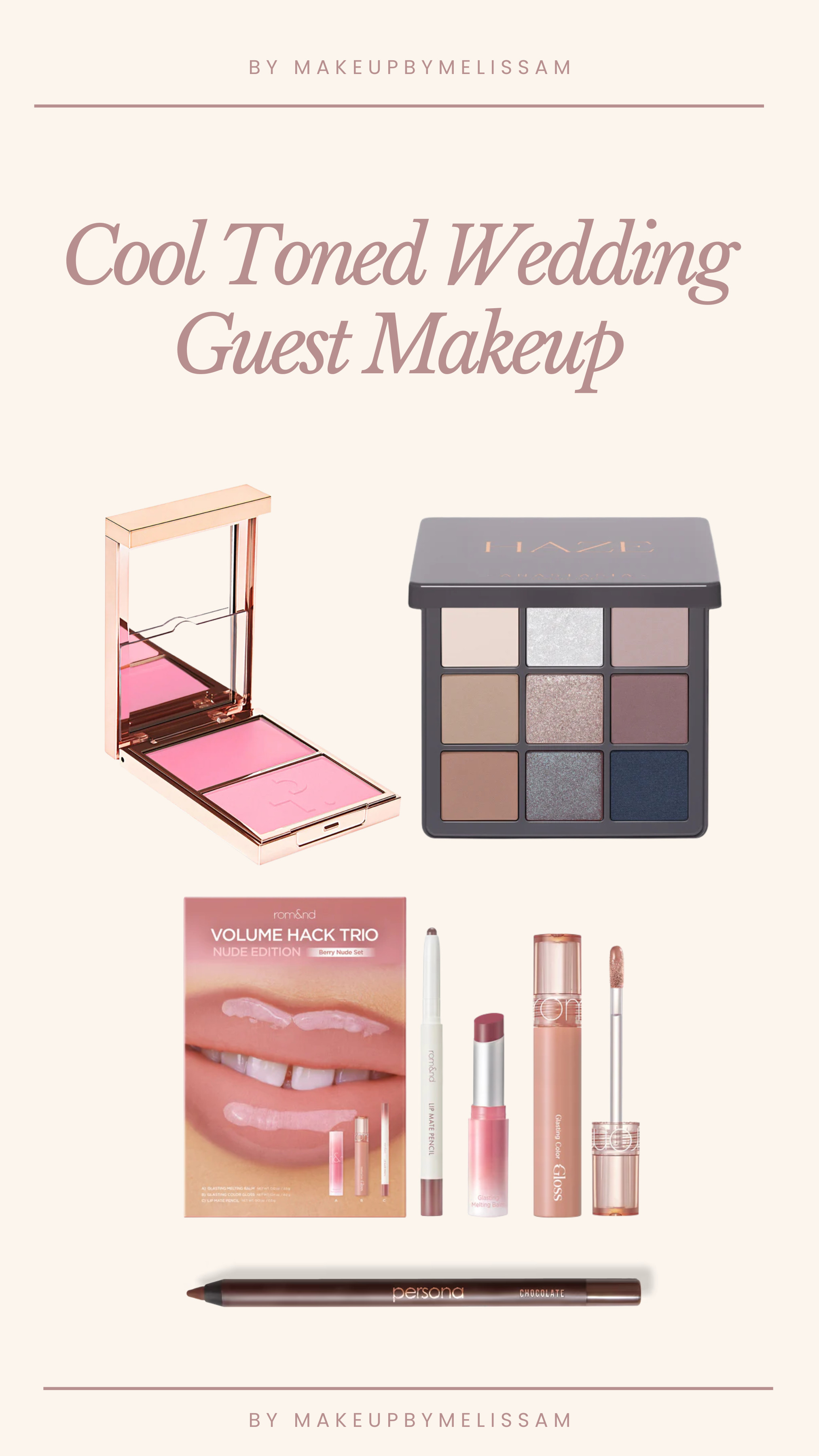 Cool Toned Wedding Guest Makeup 
 

 #LTKSeasonal #LTKBeauty #LTKWedding