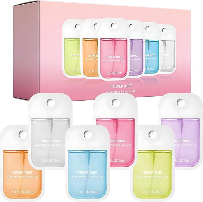 6-Pack Hand Sanitizer Spary Travel Size Spray 1.5 FL OZ (45ML) Strawberry, Lavender, Vanilla, Pum... | Amazon (US)