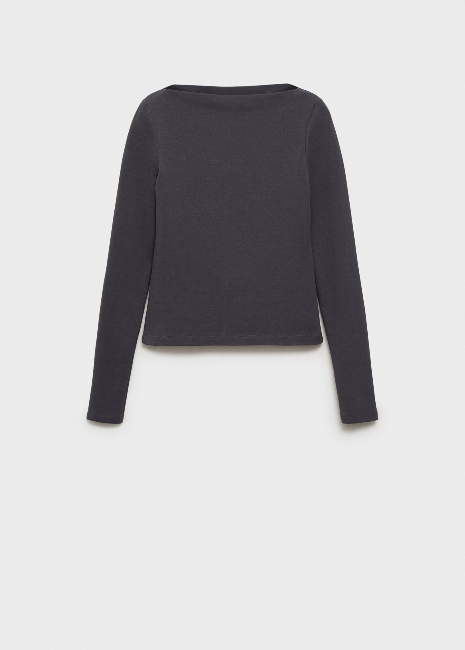 Baumwoll-T-Shirt mit Bateau-Ausschnitt - Damen | MANGO Österreich | Mango EU