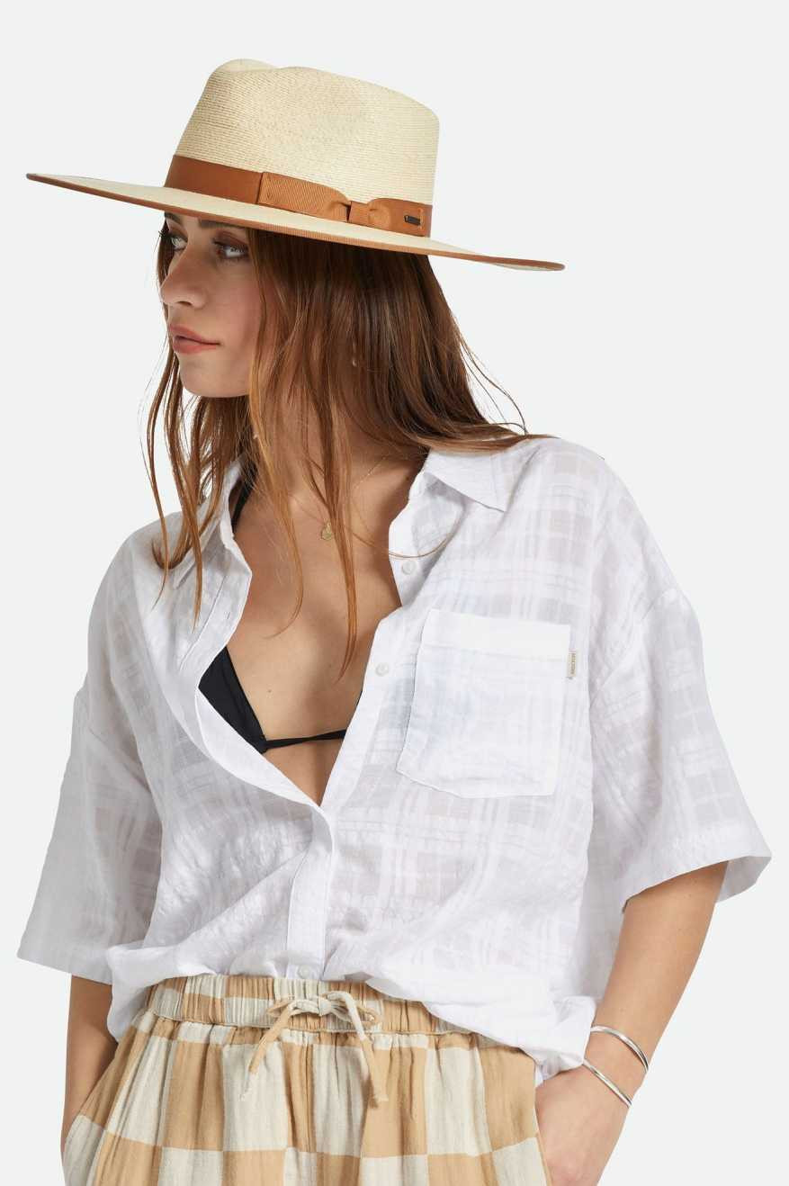 Jo Straw Rancher Hat Limited - Natural | Brixton
