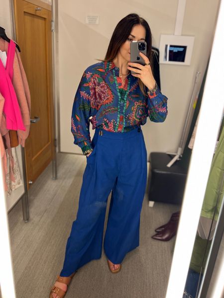 LOVE these pieces from farm Rio! I scored the shirt in a small, fits tts. The pants are so fun but they only had a medium, I was swimming in them. Definitely runs tts, don’t size up, they’re very roomy

#LTKsalealert #LTKFind #LTKxNSale