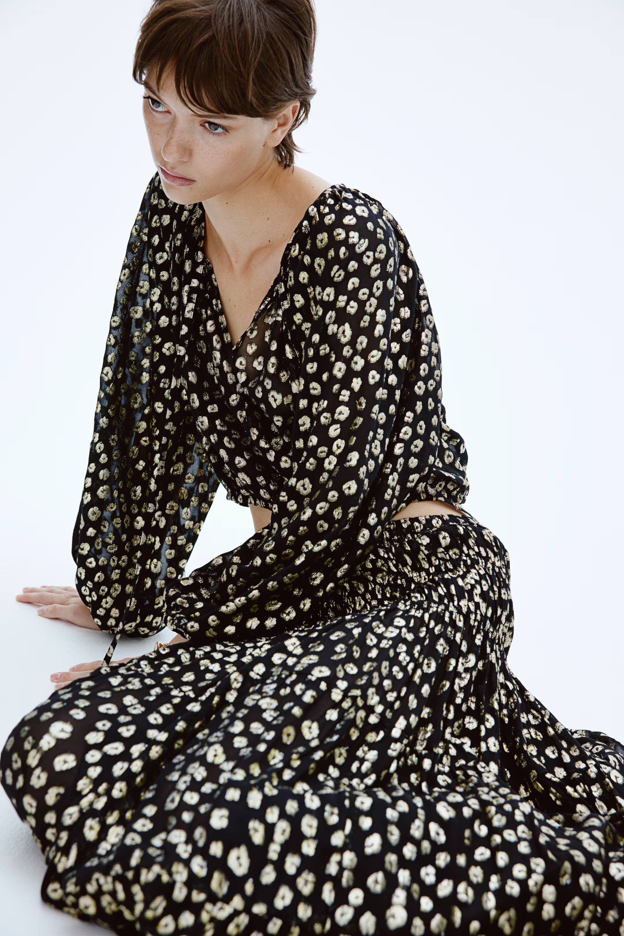 Jacquard-Weave Maxi Skirt | H&M (US + CA)