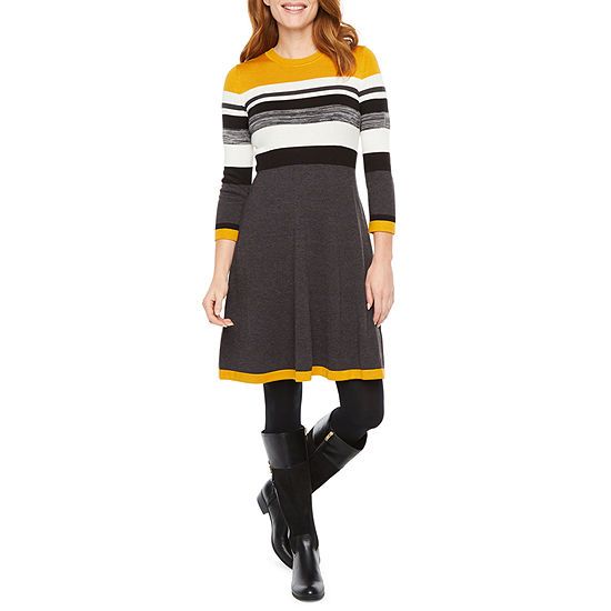 Jessica Howard 3/4 Sleeve Sweater Dress | JCPenney