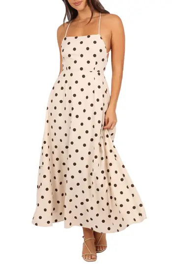 Petal & Pup Kailana Open Back Sundress in Cream at Nordstrom Rack, Size Medium | Nordstrom Rack