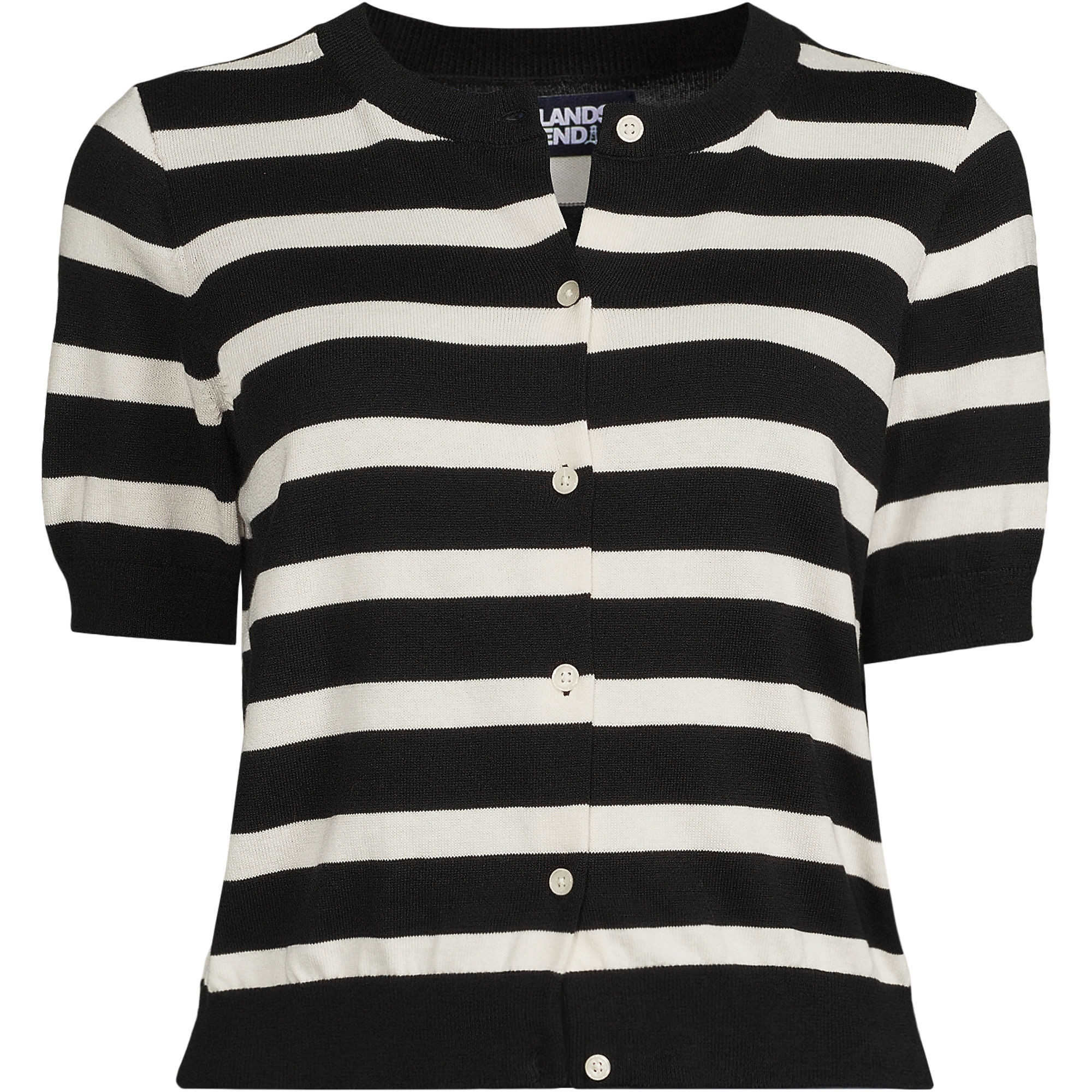 Women's Fine Gauge Jersey Short Sleeve Dress Cardigan Sweater | Lands' End (US)