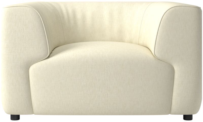 Rodez White Performance Fabric Accent Chair | CB2 | CB2