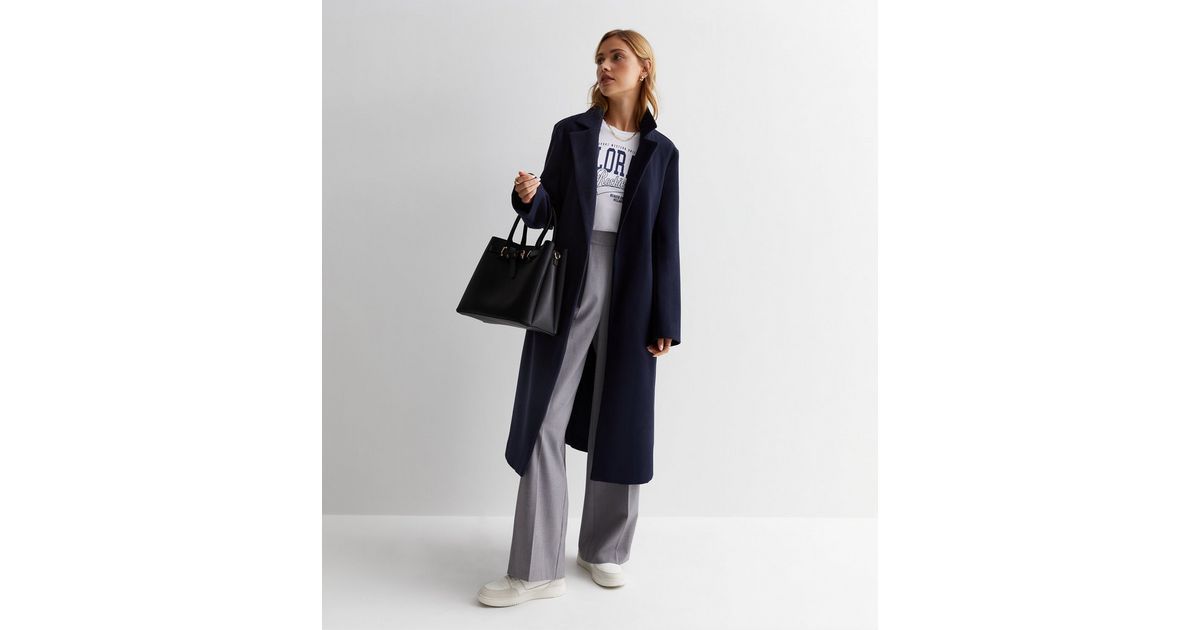 Navy Formal Longline Coat
						
						Add to Saved Items
						Remove from Saved Items | New Look (UK)
