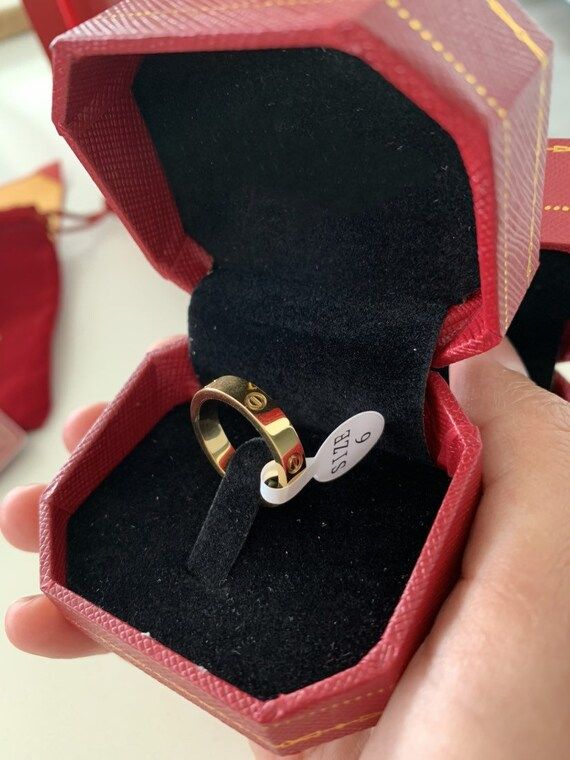 Fashion brand Titanium steel rose gold love ring silver ring | Etsy | Etsy (US)