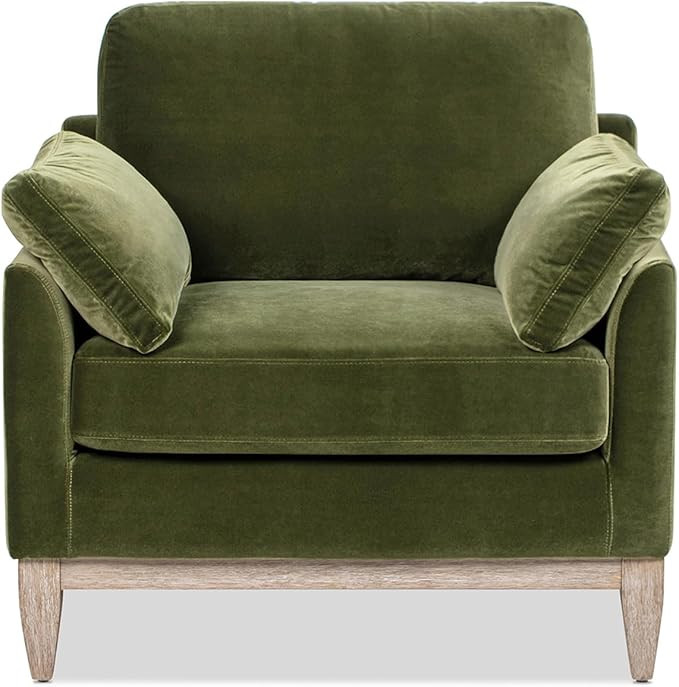 Jennifer Taylor Home Pasadena 36" Wide Modern Farmhouse Accent Arm Chair, Olive Green | Amazon (US)