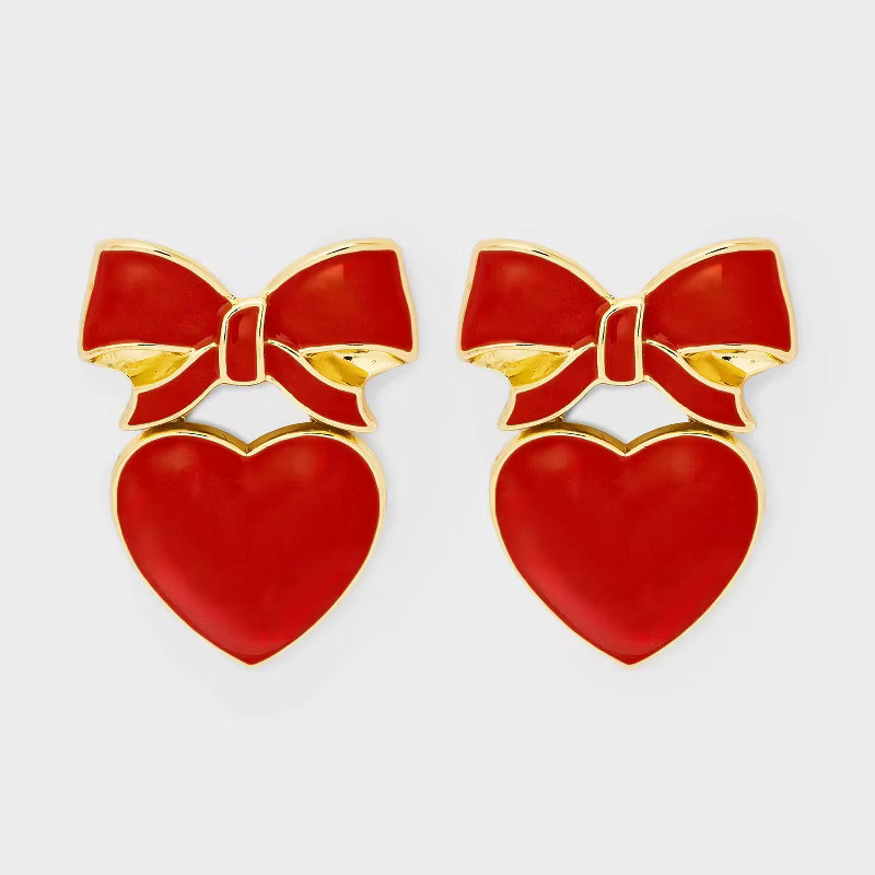 SUGARFIX by BaubleBar Heart Tied Earrings | Target