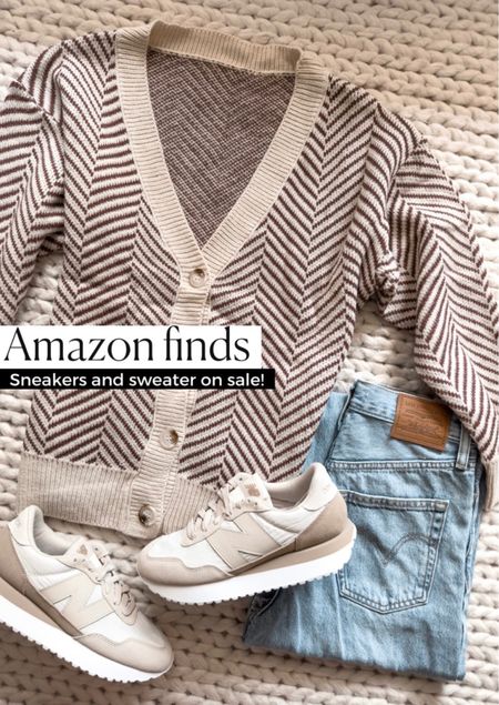 Sweater 
Fall Sweater 
Fall outfits 
Fall outfit 
Cardigan 
Amazon fashion 
Amazon find
New Balance sneakers 
#ltkseasonal 
#ltku
#ltkstyletip 

#LTKshoecrush #LTKfindsunder100 #LTKfindsunder50