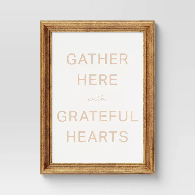 12" x 16" Gather Here Framed Wall Canvas - Threshold™ | Target