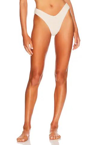 Montce Swim Lulu Bikini Bottom in Crema Scrunch from Revolve.com | Revolve Clothing (Global)