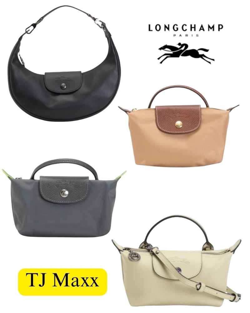 Longchamp purses on sale at TJ Maxx, black, leather, beige, gray, designer deals, summer bags.

#LTKSaleAlert #LTKWorkwear #LTKTravel