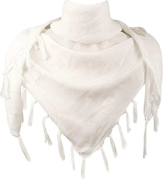 Explore Land Cotton Shemagh Keffiyeh Tactical Desert Scarf Neck Head Wrap with Tassel for Men Wom... | Amazon (US)