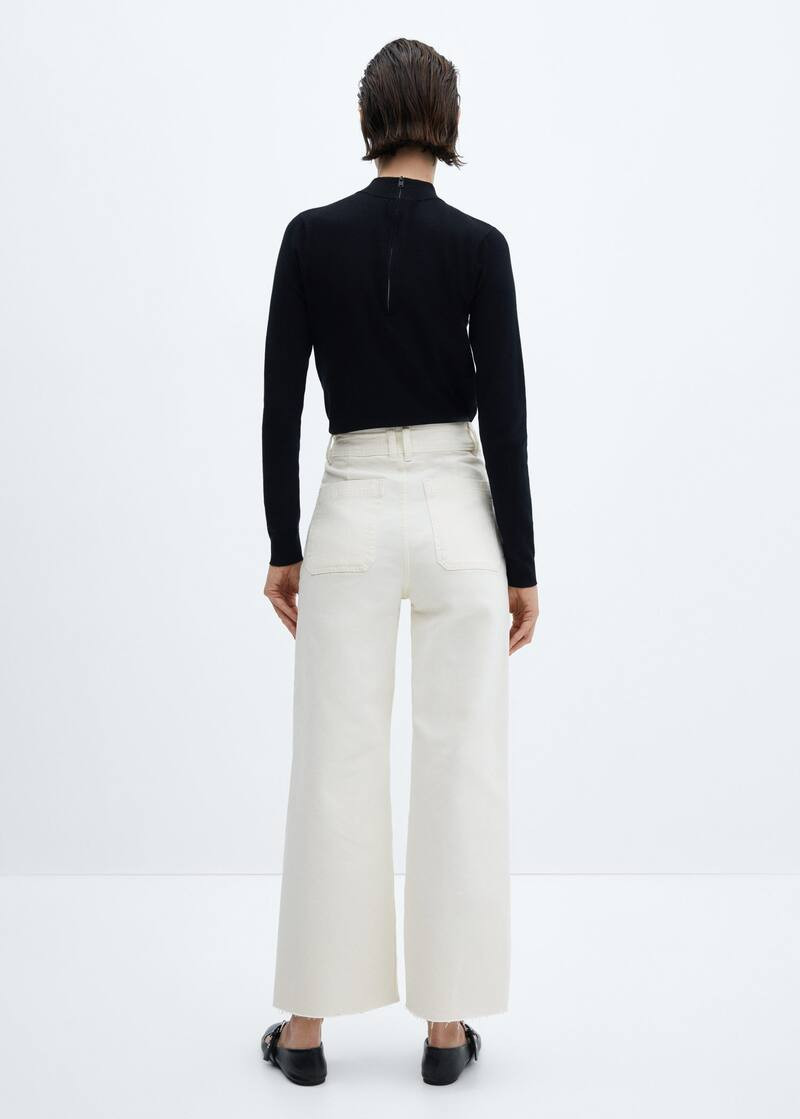 Jeans culotte high waist -  Women | Mango USA | MANGO (US)