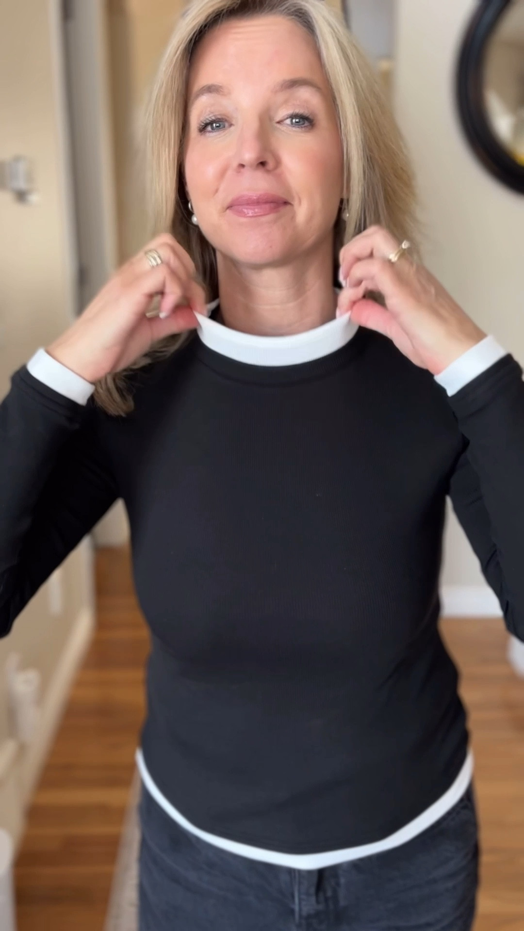 I love this long sleeve t shirt! It has the faux white collar and cuffs and is super comfy!
It is also super affordable!!

#LTKspringtrends #LTKPetite #LTKgrwm