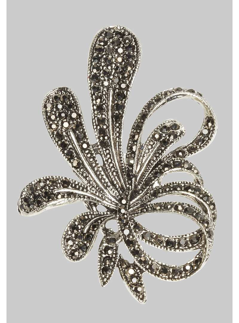 Jos. A. Bank Sweeping Floral Crystal Lapel Pin | Jos. A. Bank