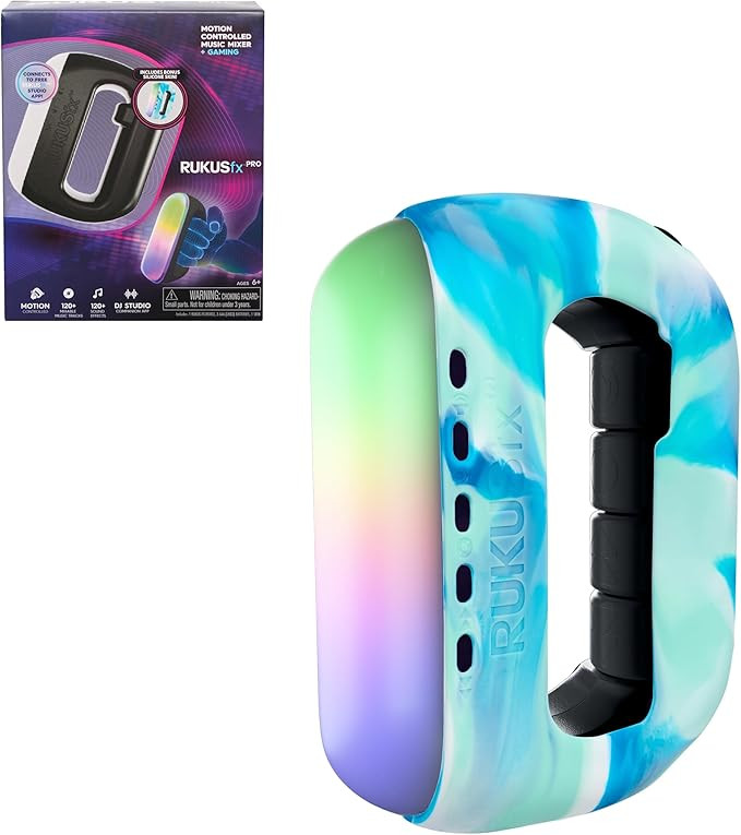 RUKUSfx PRO Motion-Controlled Music Mixer Plus Gaming with Bonus Skin, Lights and Sounds, Kids To... | Amazon (US)